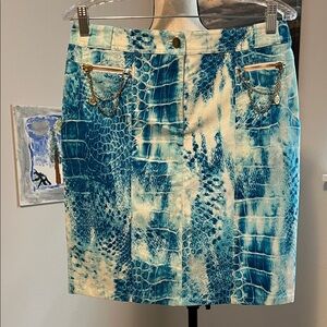 Carlisle Reptile Print Skirt
